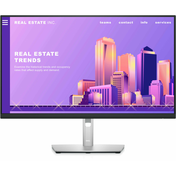 Écran 27" Full HD Dell P2722H-3Y - Fonctions de réglage de position complètes et bordures ultra-fines – Image 2