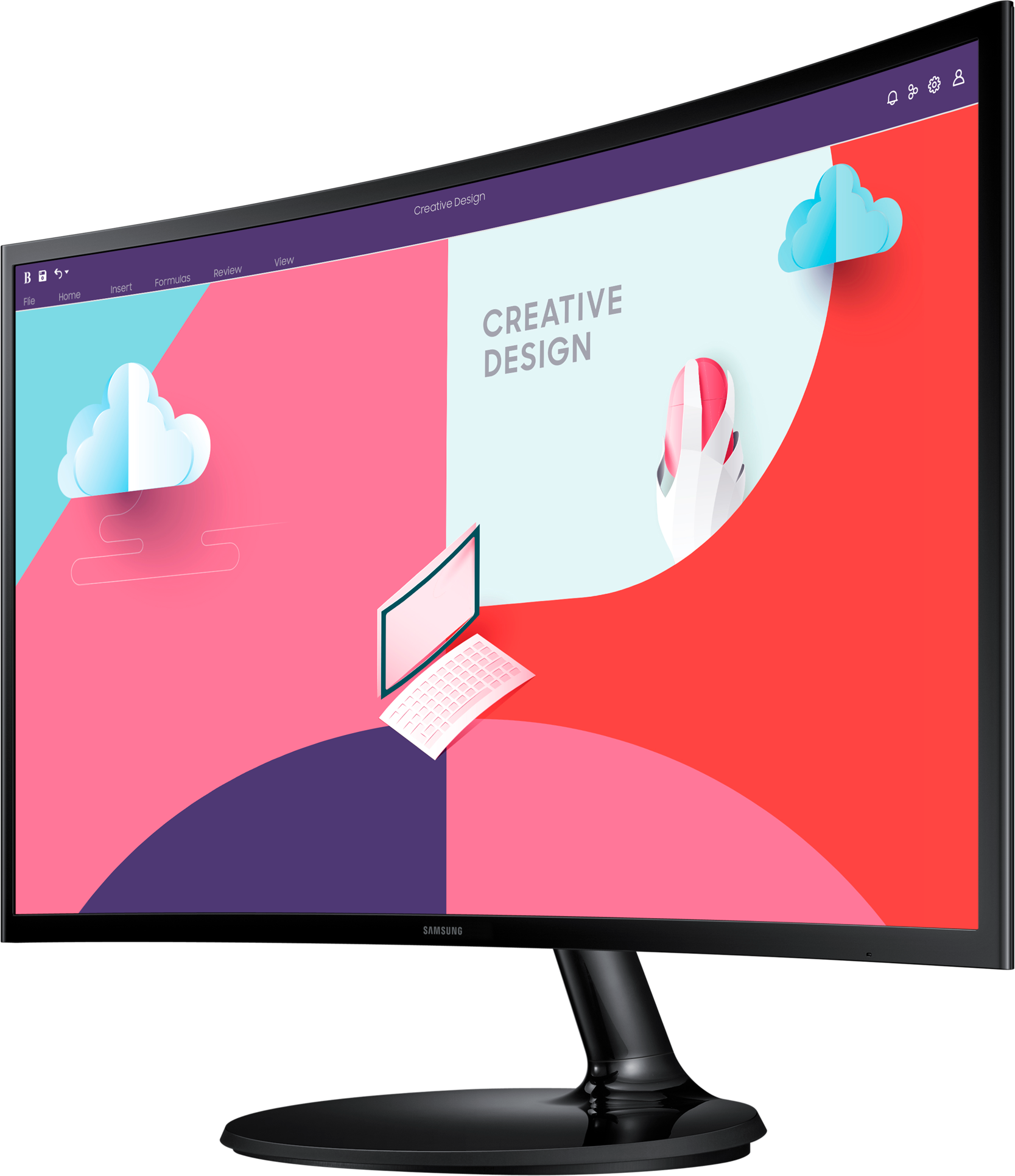 Écran incurvé 24" Samsung Essential Curved Monitor S3 (LS24C360EAMXZN) – Image 5