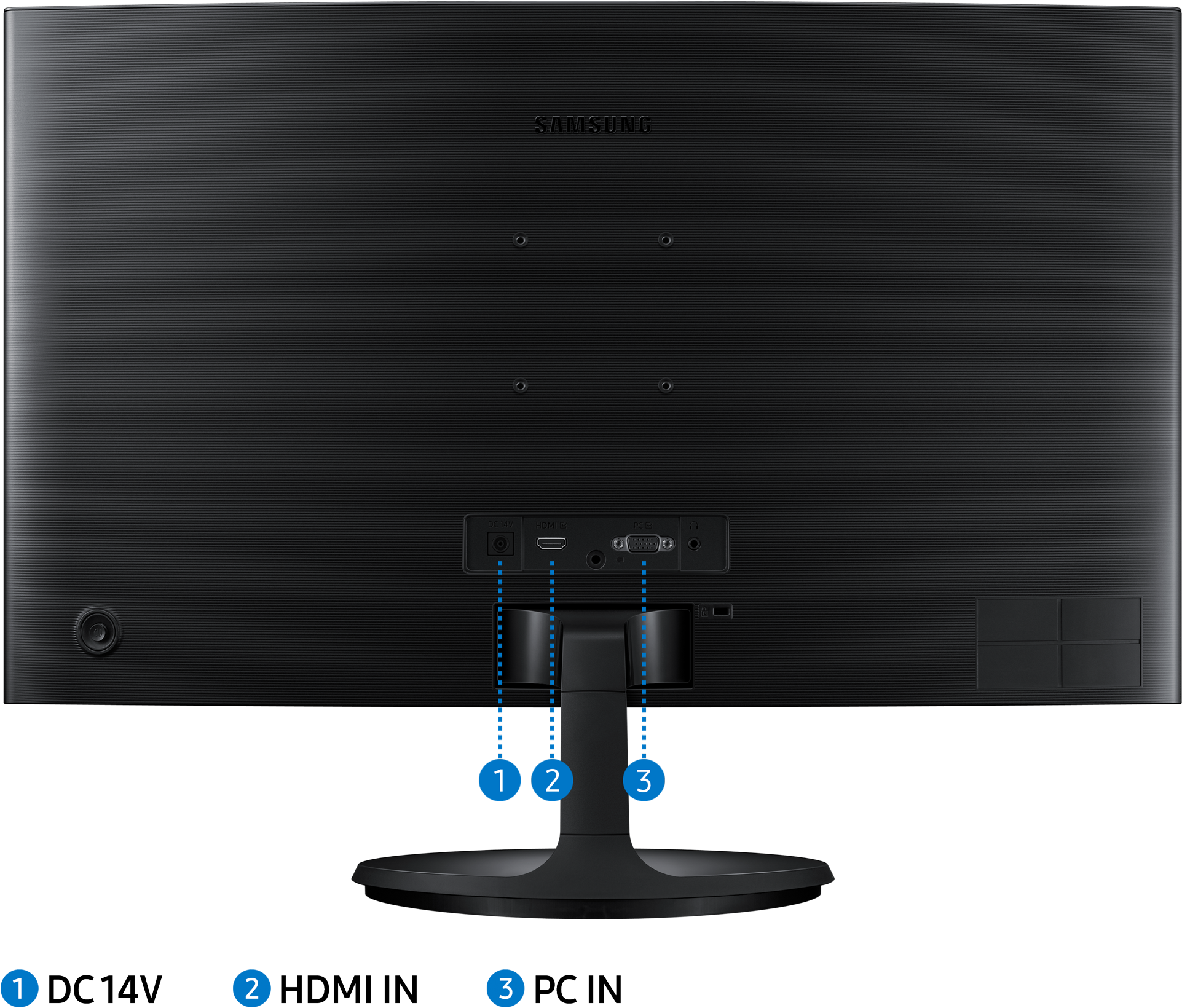 Écran incurvé 24" Samsung Essential Curved Monitor S3 (LS24C360EAMXZN) – Image 8